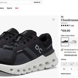 Brand New - never worn - Women's On Cloudrunner 2 Running Shoes 8.5